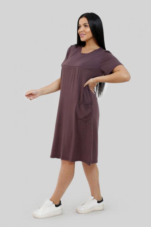 Платье женское баклажан арт. МПл-149 вискоза