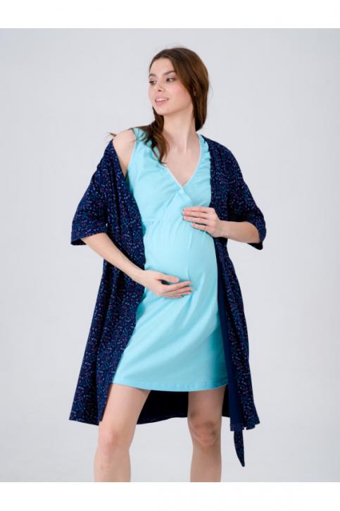Комплект для беременных и кормящих Ж-8.1000 светло-бирюзовый, стрелы на темно-синем