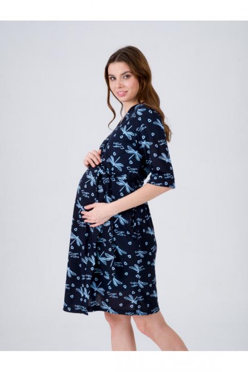 Комплект для беременных и кормящих Ж-8.1530 голубой, стрекозы