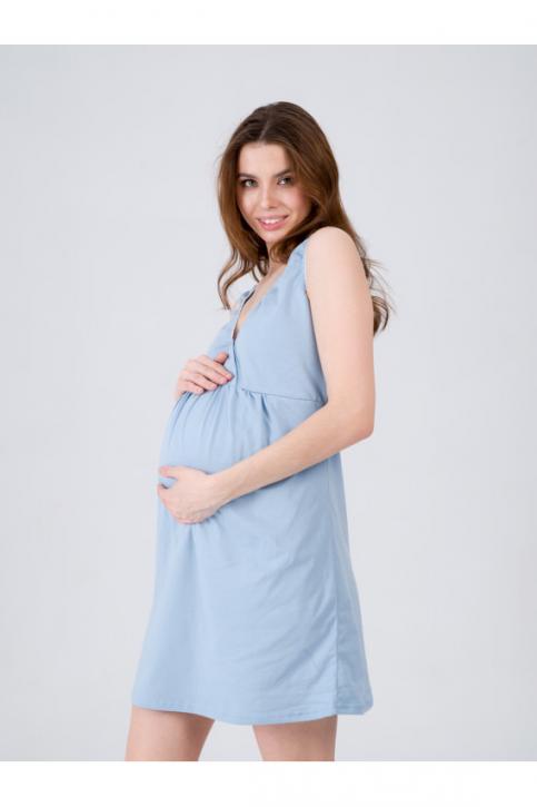 Сорочка для беременных и кормящих Ж-8.1360 голубой
