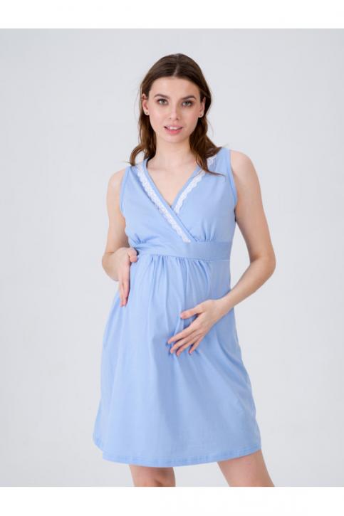 Сорочка для беременных и кормящих Ж-8.1350 голубой