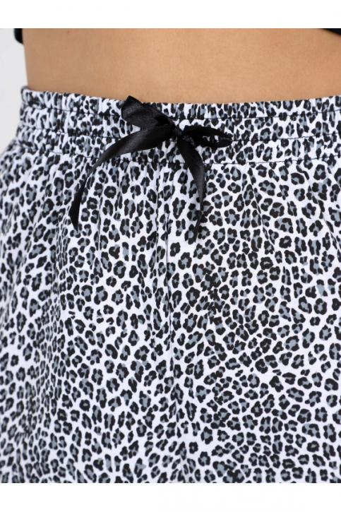 Пижама женская кулирка Ж-6.1450 черный, леопард