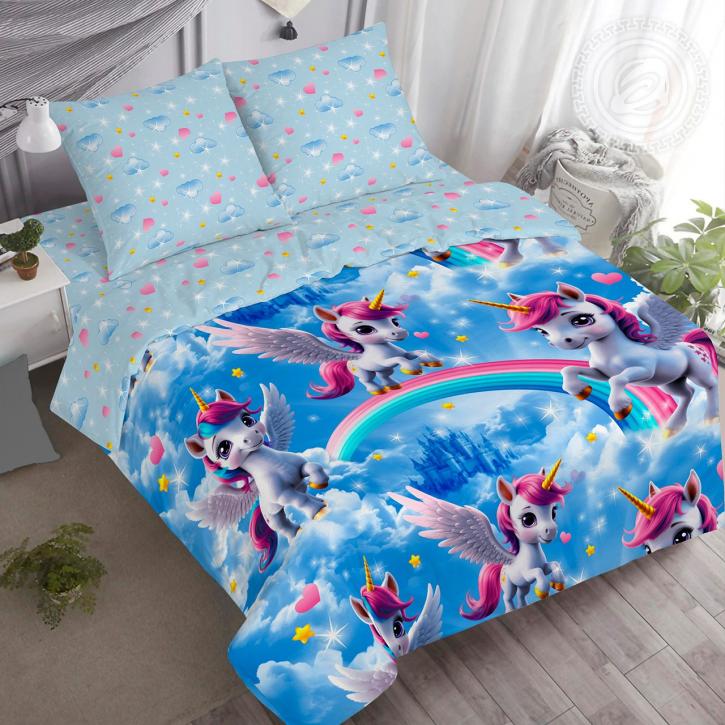 КПБ поплин, Единорожки АРТ с 1 нав 70/70